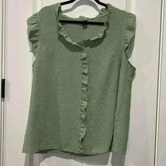 SHEIN Tops - SHEIN Green Blouse
